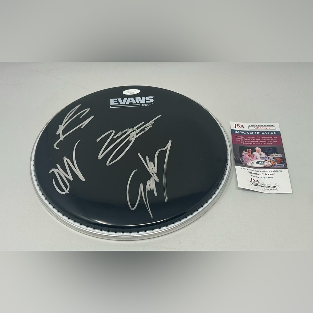 Nile Band signed Drumhead JSA COA